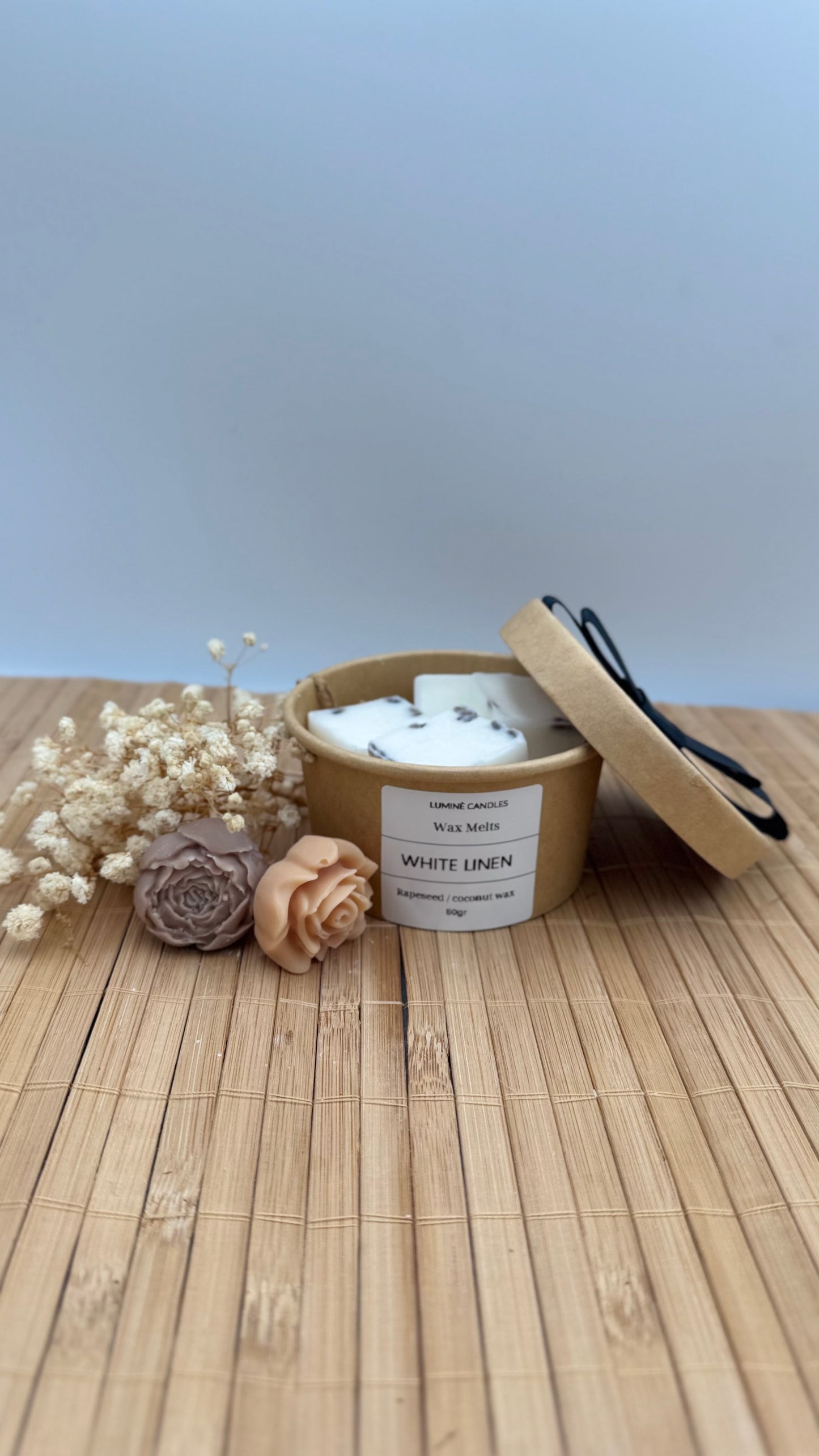 Wax Melts White Linen 50gr | Καθαρό Άρωμα Λευκών Λινών – Luminè Candles
