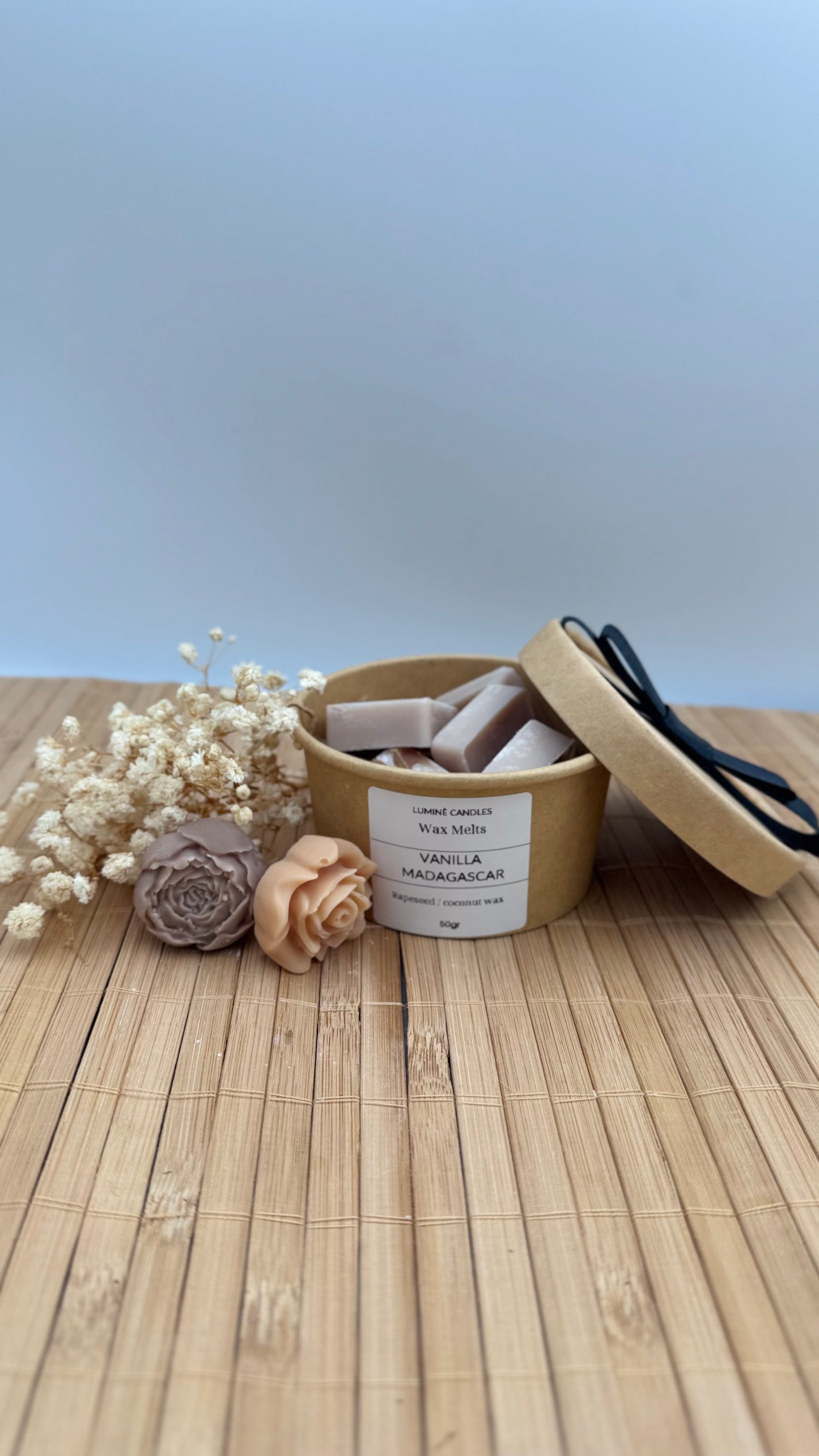 Wax Melts Vanilla Madagascar 50gr | Αυθεντική Βανίλια Μαδαγασκάρης – Luminè Candles