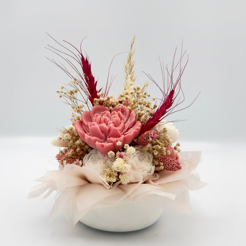 Μπουκέτο Κεριών “Peony Bliss”