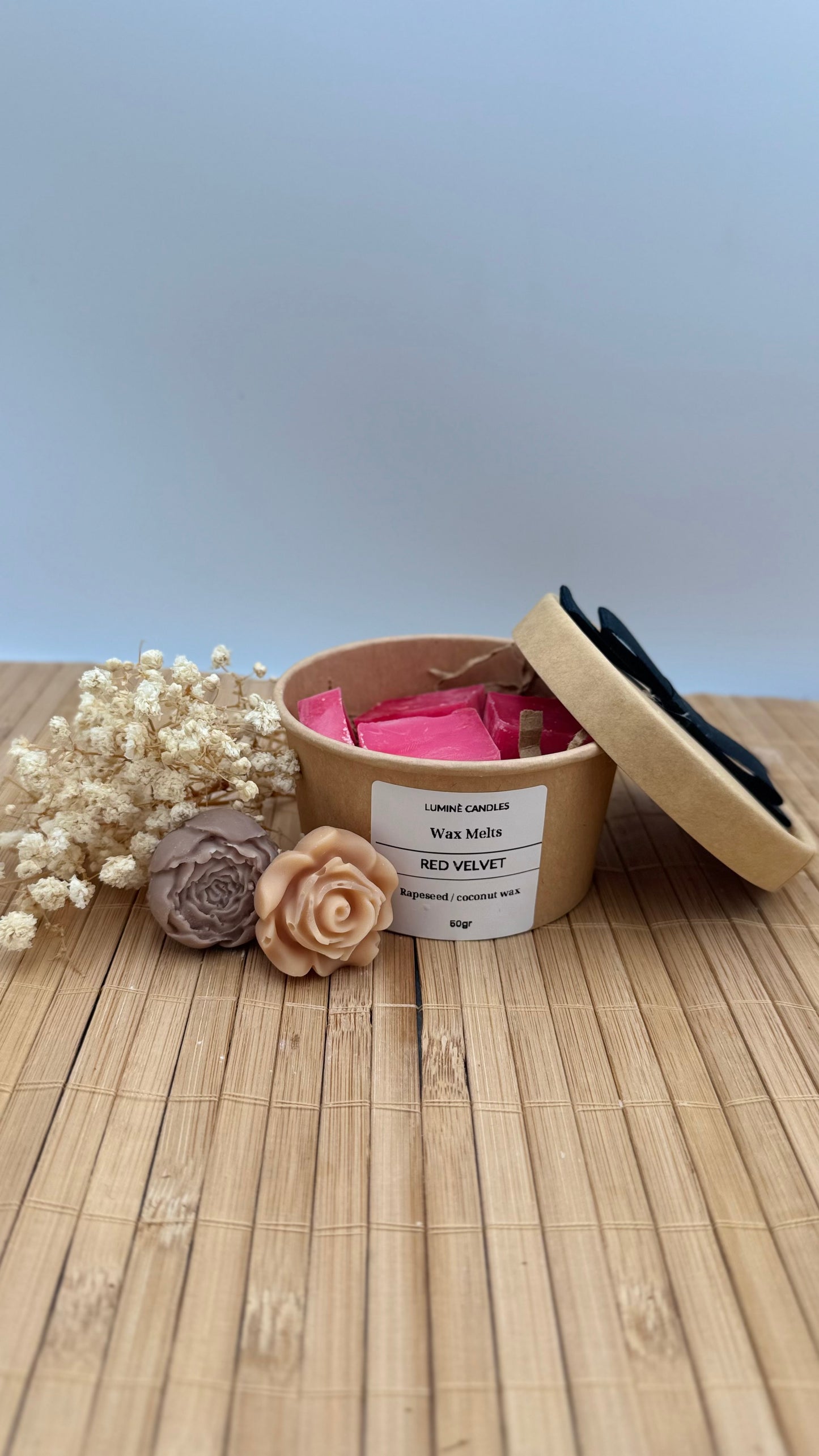 Wax Melts Red Velvet 50gr | Γλυκό Άρωμα Red Velvet Cake – Luminè Candles