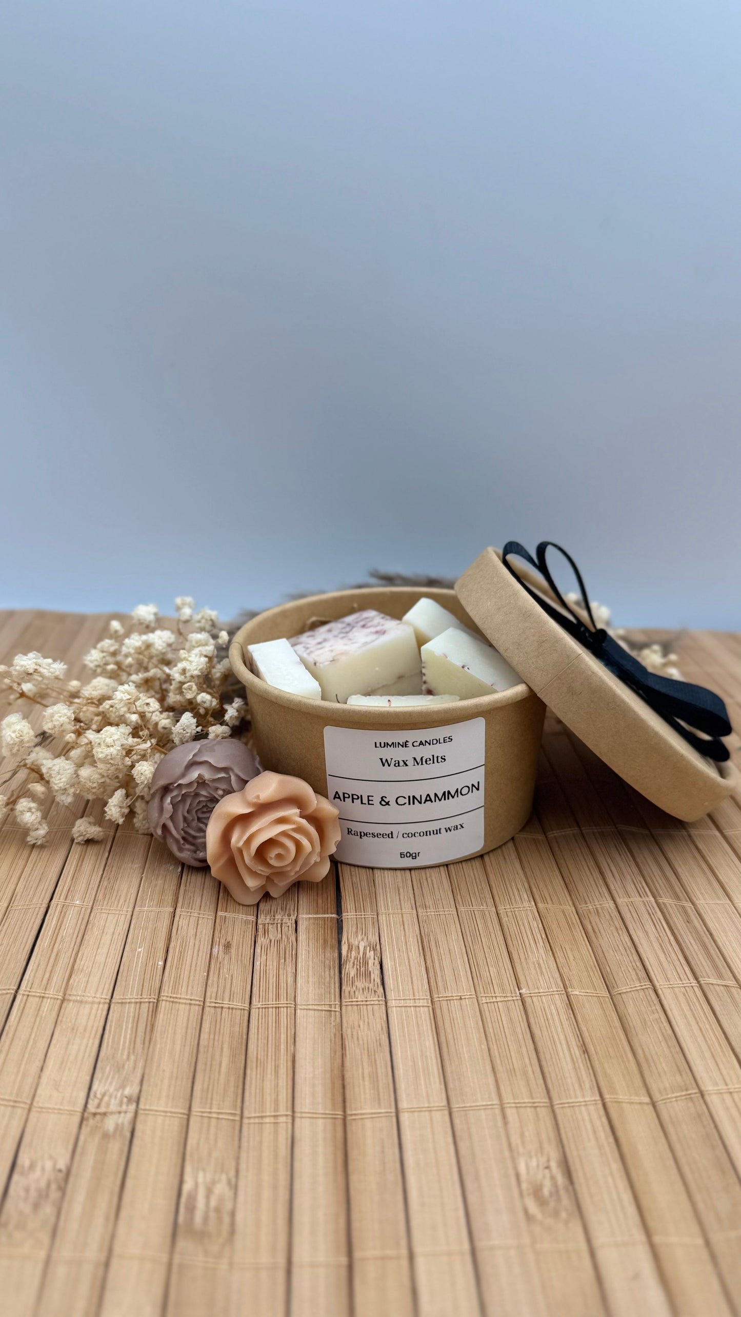 Wax Melts Apple & Cinnamon 50gr | Μήλο & Κανέλα – Luminè Candles