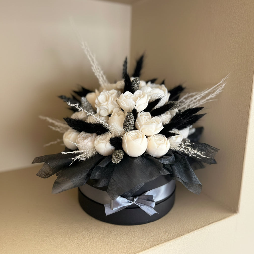 Midnight Ivory Bloom