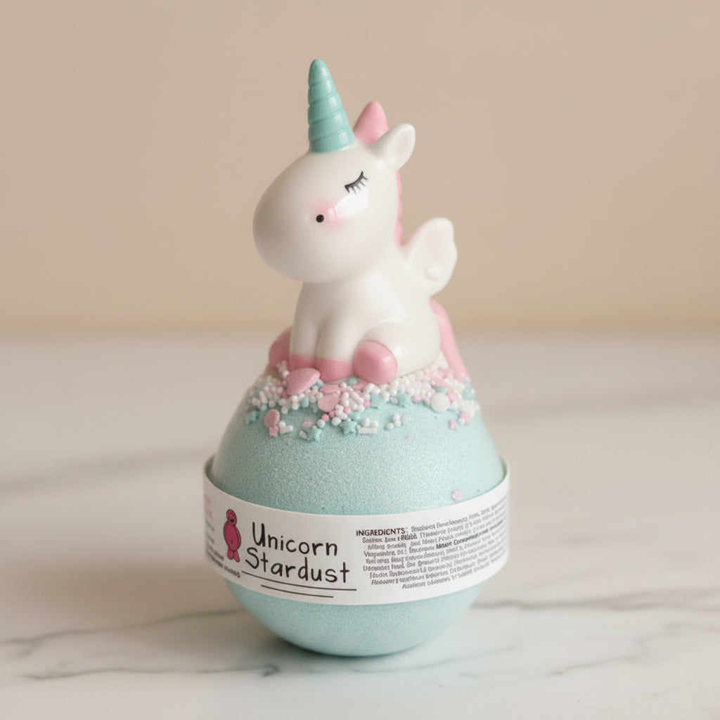 Unicorn stardust bathbomb