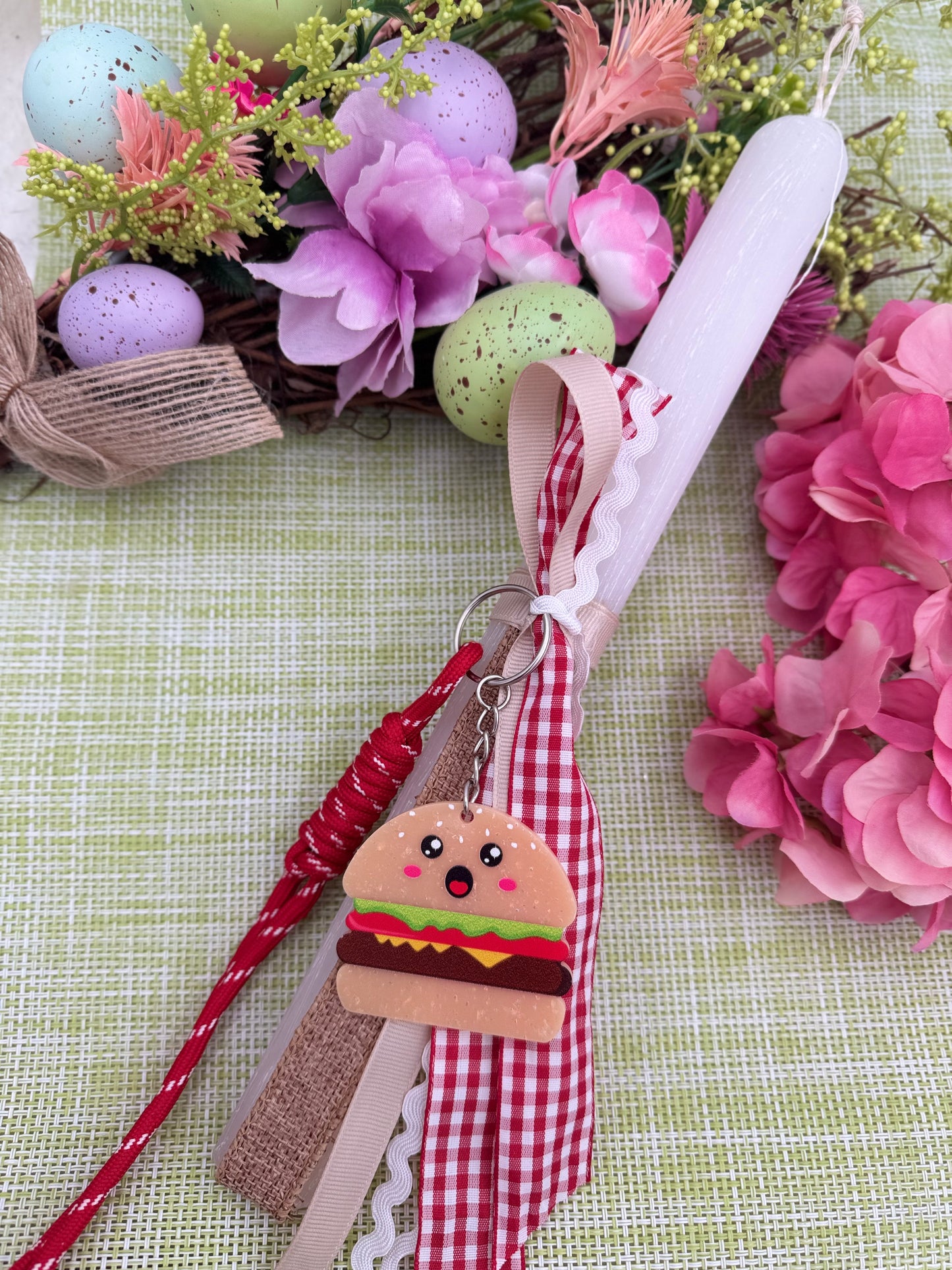 Λαμπάδα Μπρελόκ Hamburger