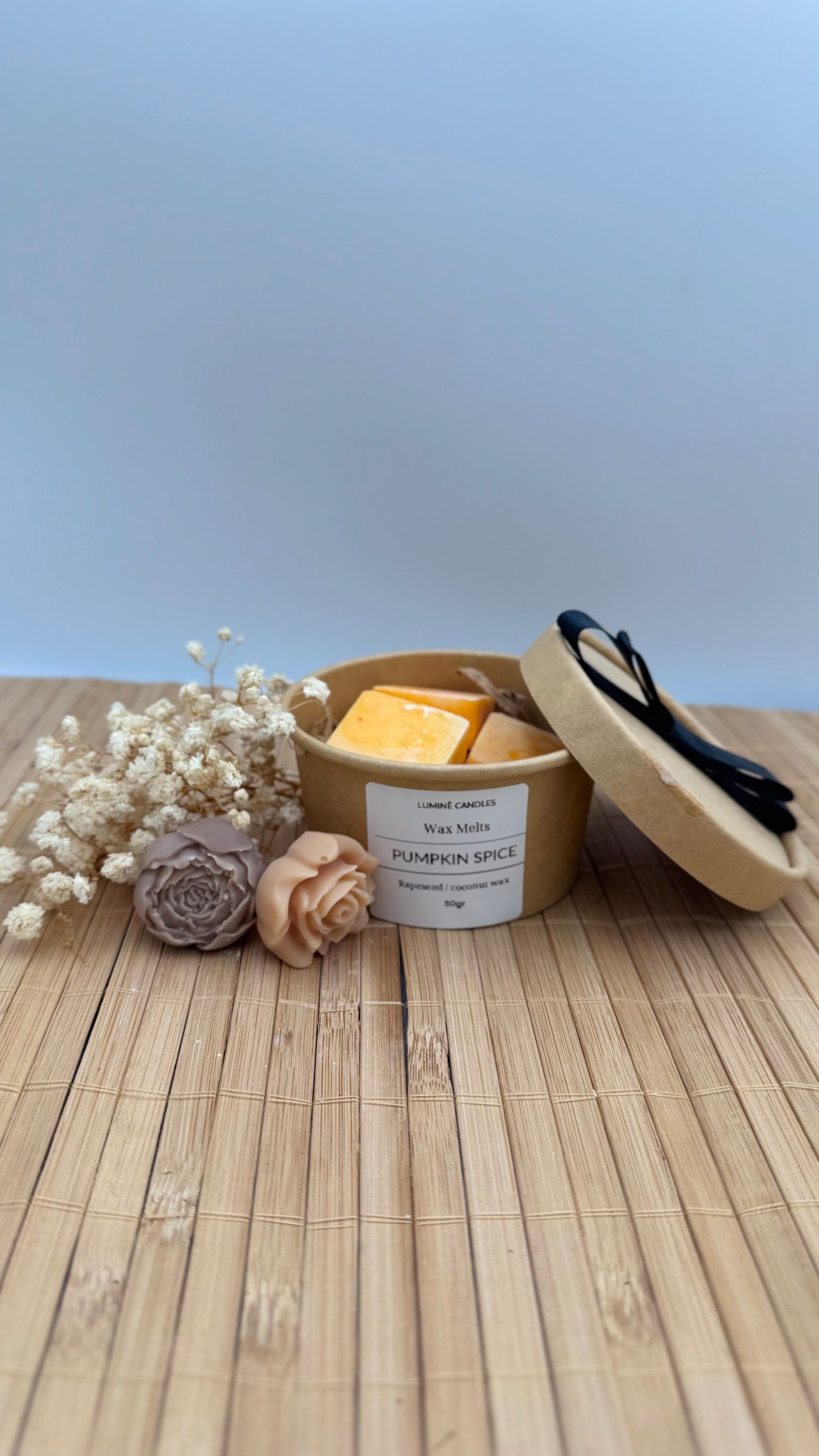 Wax Melts Pumpkin Spice 50gr | Κολοκύθα & Μπαχαρικά – Luminè Candles