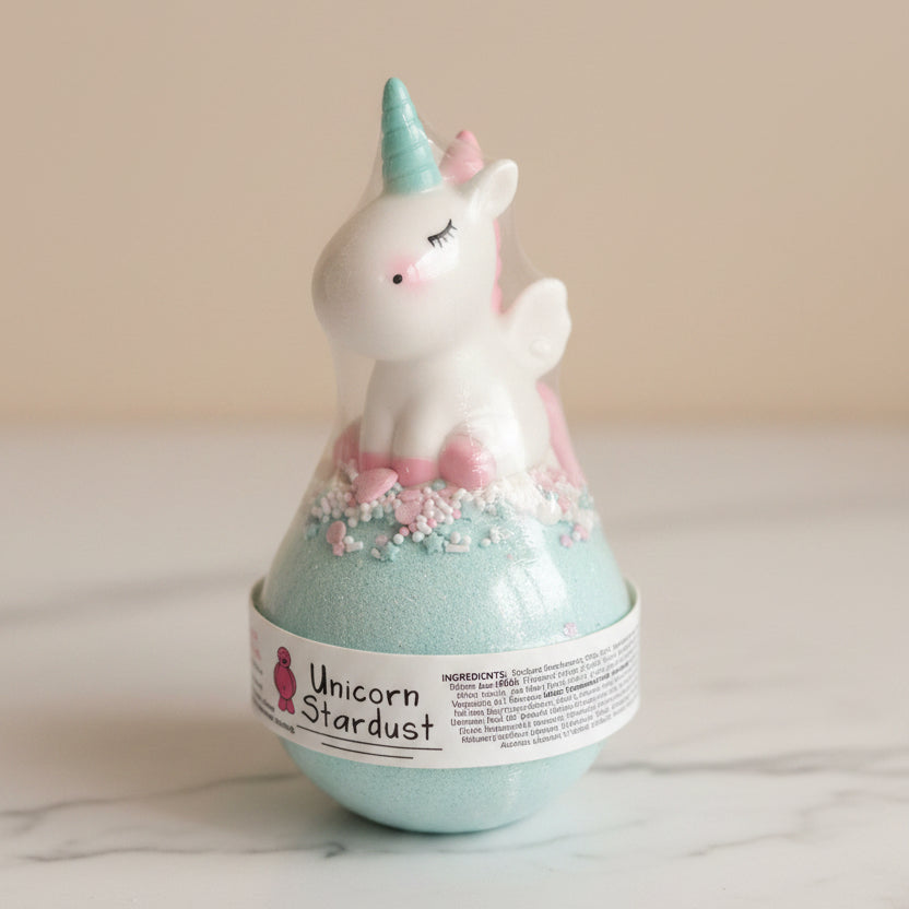 Unicorn stardust bathbomb